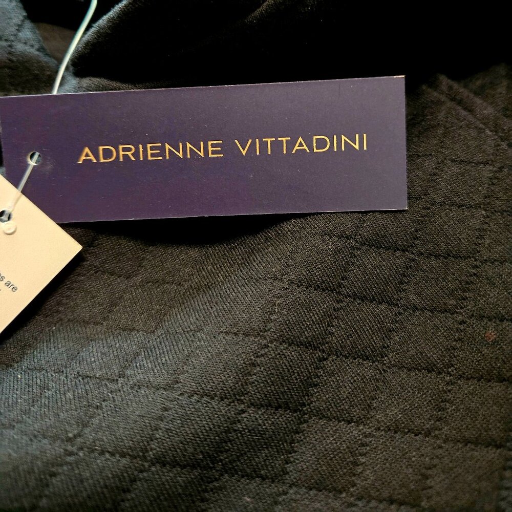 ADRIENNE VITTADINI* Black Quilted Sleeveless Vest* Size: M - Picture 4 of 7